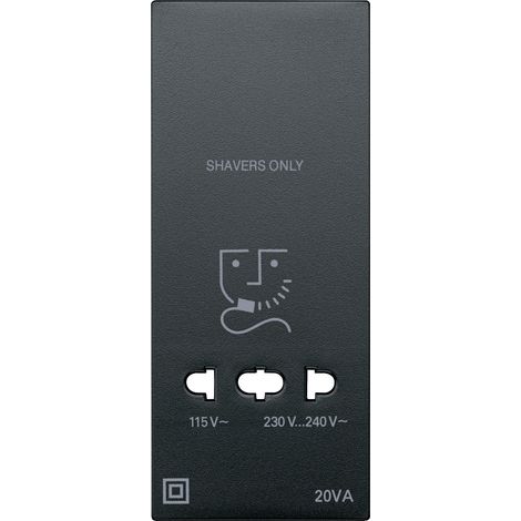 Enjoliveur M-Plan pour prise de rasoir anthracite SCHNEIDER MTN213514 (1/4)
