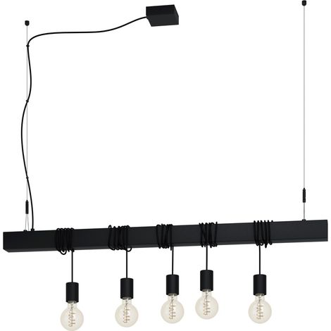 Lampe suspendue à 5 lumières Townshend-B Noir - table à manger - 39937 (1/3)