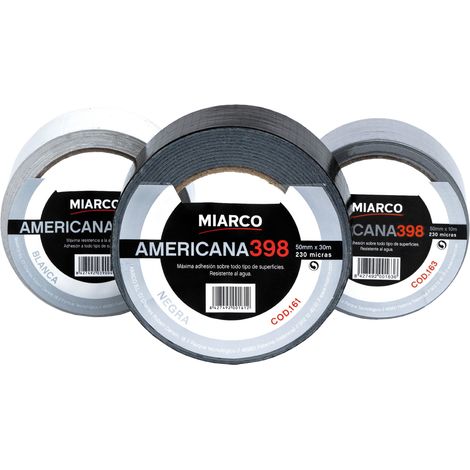 -CAHERSA- CINTA AMERICANA 398 BLANCO 50MMX10 MIARCO