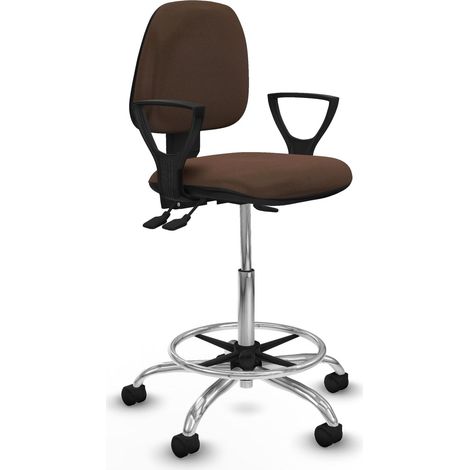 Sgabello ufficio piqueras y crespo Isso schienale regolabile nylon (1/2)