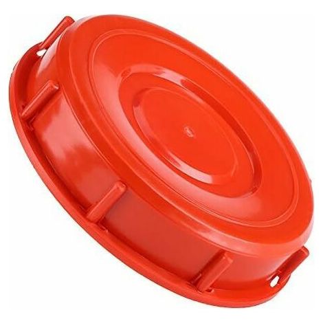 royaluxe -Couvercle de réservoir IBC, couvercle de valve tonnage 1000L pour réservoirs d'eau liquide, plastique rouge 245 mm (1/5)