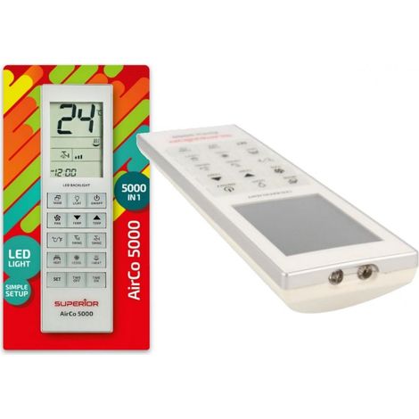 TELECOMANDO UNIVERSALE CLIMATIZZAZIONE 5000 CODICI CONDIZIONATORE LED LIGHT