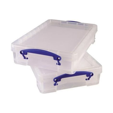 Really Useful Box Aufbewahrungsbox 4C 39x8,8x24cm 4l transparent (1/4)