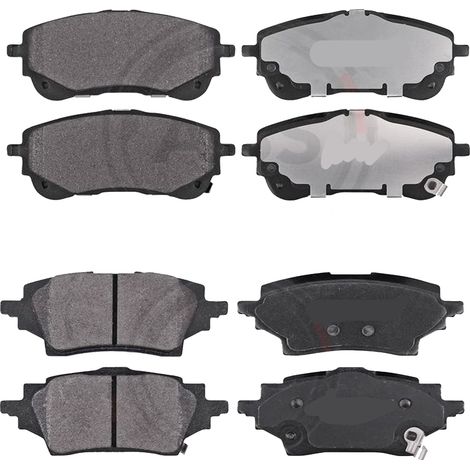 KIT PASTIGLIE FRENO ANTERIORI E POSTERIORI compatibile con TOYOTA RAV 4 II (A2) / PASTIGLIE FRENANTI AUTO OEM P 83 055,P 83 057 / SOSTITUZIONE DIRETTA / BASSA POLVERE / SILENZIOSO (1/4)