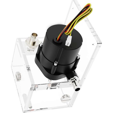 Acryl-Pumpen-Wassertank Wärmeableitung Industrieller Kühlbehälter 4500 U/min 12 V 1200 l PC-Flüssigkeitskühlung Ersatz Mehrfarbig (Wassereinlass vorne) (1/5)
