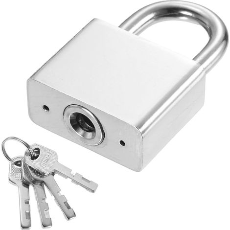 1-9/16 Pouce (39.5mm) Cadenas Renforcé, 1Pc Alloy Steel Cadenas Haute Sécurité Avec 4 Clés pour Portail Entrepôt Conteneur Porte Fenêtre (H:60mm) (1/5)