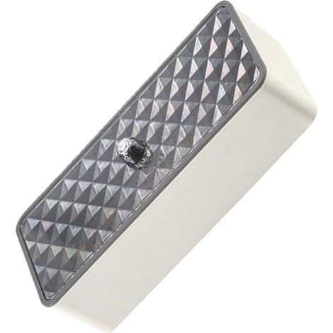 Boîte de rangement pour couverts avec égouttage et anti-poussière, boîte à baguettes simple et élégante, accessoires de rangement pour la cuisine, porte-baguettes en plastique à motif diamant, blanc. (1/5)