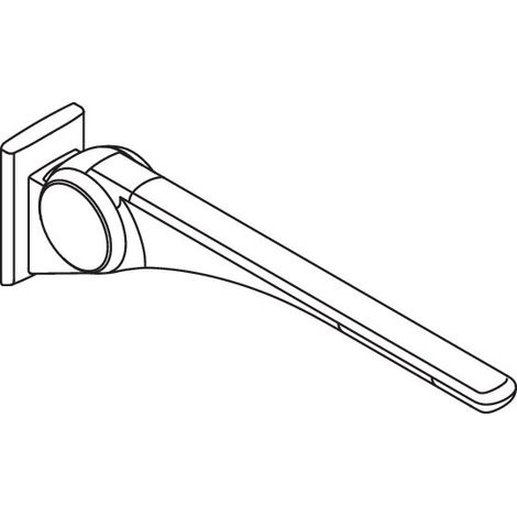 HEWI 802.50.40360 DR Poignée d'appui rabattable Basic, 750 mm (1/2)