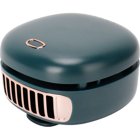 Mini ventilateur mains libres pour le cou, portable, sans pales, à suspendre à la taille, chargement USB (vert) (1/5)