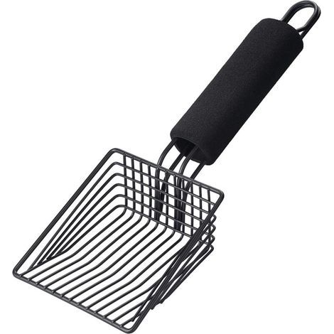 Metal Cat Litter P – Schnellsiebende, tiefe Streu mit komfortablem Griff, speziell für Besitzer mehrerer Katzen entwickelt. (1/4)