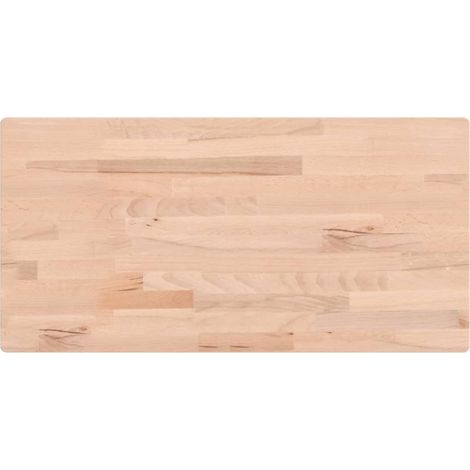 Maison Exclusive - Piano Tavolo 100x50x1,5cm Rettangolare Legno Massello Faggio