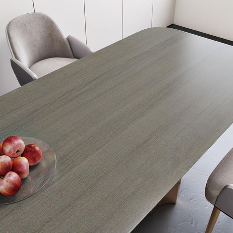 Papier peint autocollant en vinyle effet bois gris pour chambre à coucher, cuisine, plan de travail, dos adhésif, 40 x 300 cm, rouleau de papier peint (1/5)