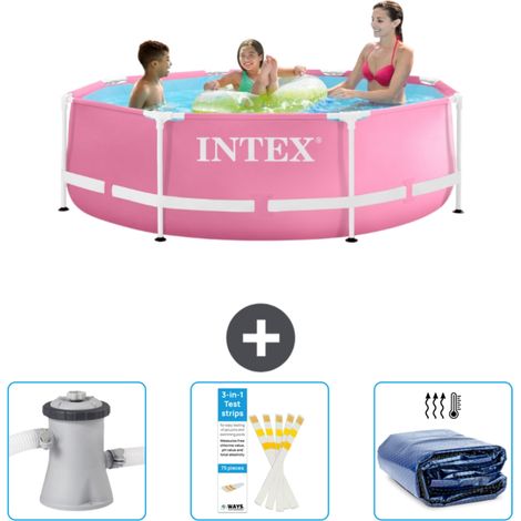 Intex Piscine Tubulaire Ronde - 244x76 cm - 4-pièces  SCB74 (1/4)