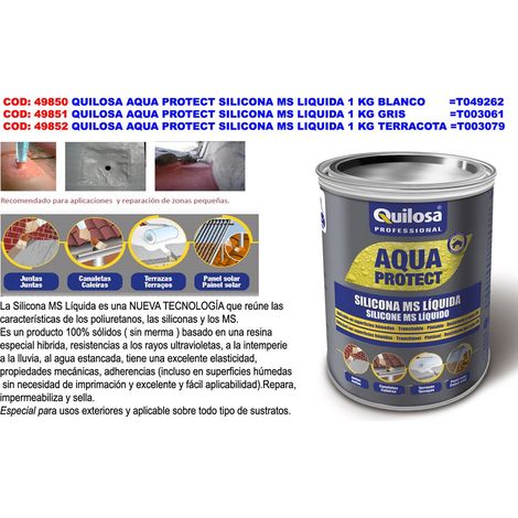 Aquaprotect wasserfestes Flüssigsilikon 1K grau QUILOSA 10042281