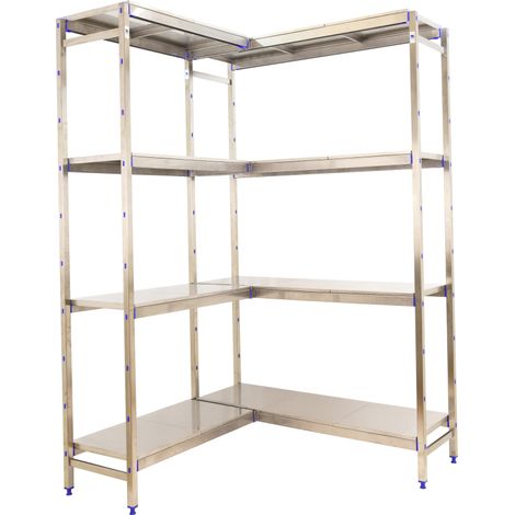 Simonrack Mensola Metallica Modulabile Inox Lucido