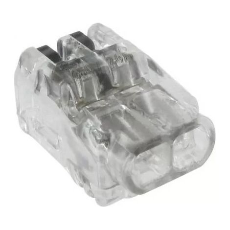 Blm 495120 - 100 x connettore a leva 'mini' 2 ingressi - trasparente