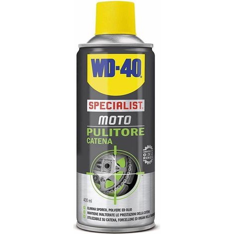 Pulitore catene moto WD-40 Specialist detergente elimina sporco polveri da 400 ml (1/3)