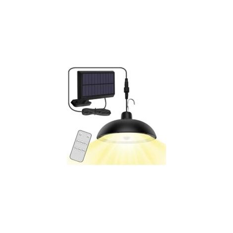 Bardusch - Lampe Solaire Extérieur, Double Tête IP65 éTanche Lustre Solaire avec Télécommande pour Jardin/Pergola/Balcon/Terrasse Label
