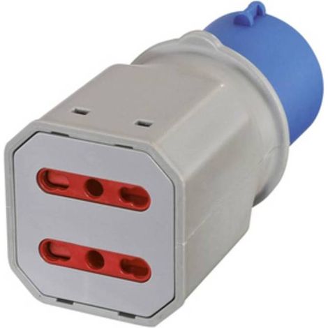 10 x ADATTATORE INDUSTRIALE 16A 220V 2PR BIP IP44 FIG. 7