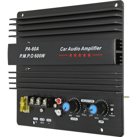 Amplificateur Voiture 600W 12V, Carte Ampli Subwoofer Puissant pour Auto avec Son Haute Performance (1/5)