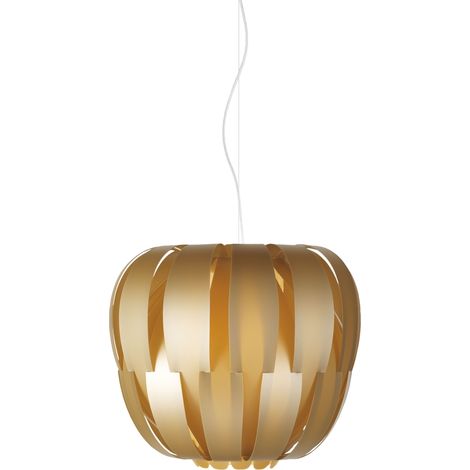 Sospensione Da Esterno Moderna Queen Polilux ® New Gold 1 Luce E27 D40Cm (1/2)