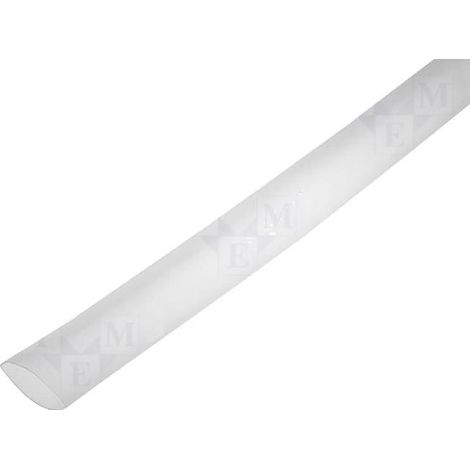 Gaine Thermo Retractable 12.7mm-6.35mm transparent polyolefine 5m