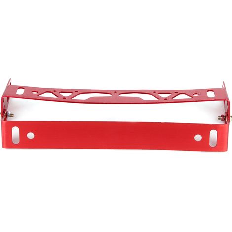 Plaque d'immatriculation universelle en alliage d'aluminium réglable pour voiture, support de remplacement (1/5)
