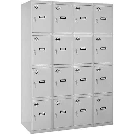 Simonrack Simonlocker armadio grigio 4 porte 16 scomparti