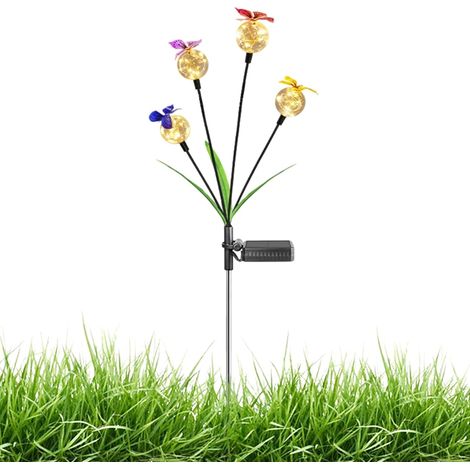 Lampes Solaires Extérieur Éclairage intelligent à détecteur de mouvement Lampes solaires décoratives pour jardin pour le jardin, terrasses, porche, , sentier, paysage, parc, sol, fêtes et soirée (1/5)