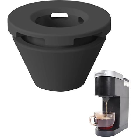 Boquilla antigoteo de silicona para cafetera Keurig K-Mini, evita salpicaduras de café, accesorio para K-Mini, fácil de limpiar, color negro. (1/5)
