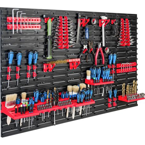 Pannello portautensili 115x78 cm, scaffale per officina/garage (1/5)