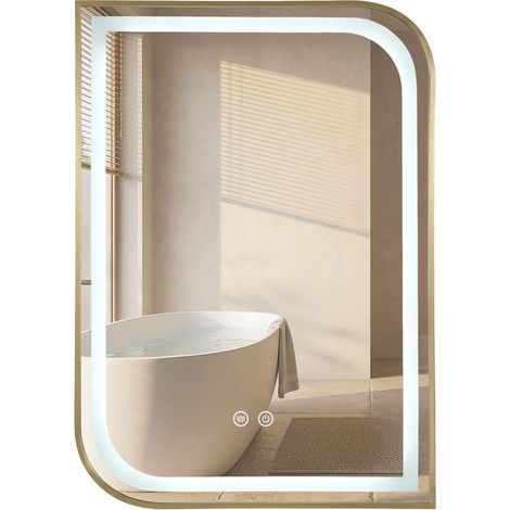 Espejo Rea Zone 80X60 Led Gold