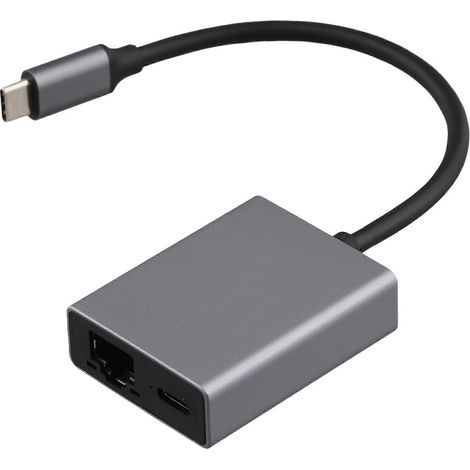 Adaptateur réseau externe USB-C vers RJ45 1000 Mbps pour Chromecast 4K Google TV Stick, ordinateur portable et tablette. (1/5)