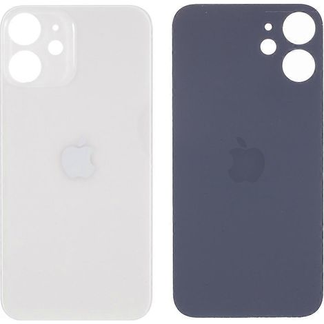 Cache-batterie compatible avec iPhone 12, pièce de rechange (version standard avec ouverture pour l'objectif de l'appareil photo) - Noir multicolore (1/5)