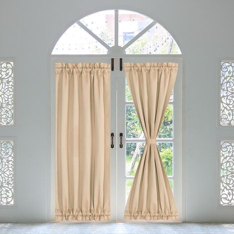 REGALWOVEN Rideau de porte thermique occultant à 1 panneau, kaki, 63,5 cm x 183 cm (25 po x 72 po) (1/5)
