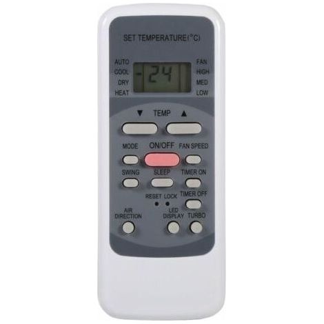 Télécommande universelle pour climatiseurs R51, R51/E, R51/CE, R51M/CE, R51D/E, R51M/BGE, R51M/BGE – avec horloge numérique intégrée et minuterie programmable pour allumage/arrêt automatique