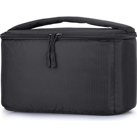 Sac de protection pour appareil photo pliable antichoc avec rembourrage (noir)