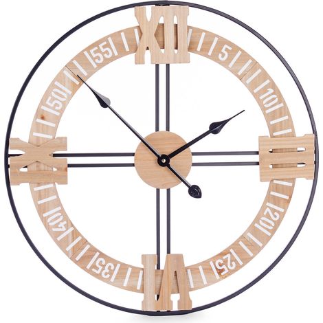 Uhr Loft 60 cm, Zifferblatt mit Minutenzeiger