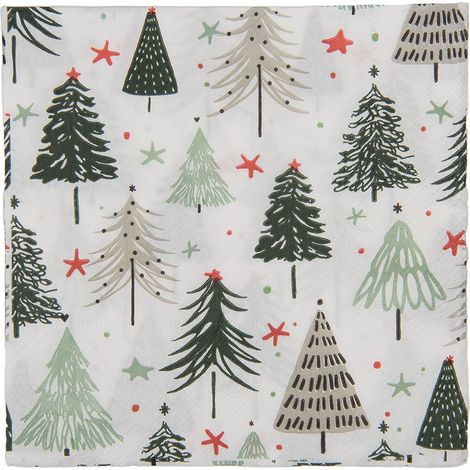 Serviettes en Papier Blanc pour Table et Repas - Lot de 20 Pièces Format 33 x 33 cm - PANGIVO