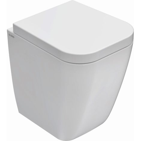WC à poser en céramique 45x36 cm Globo Stone SS002BI Blanc - Céramique - Standard (1/4)