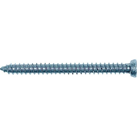 Vis de montage de chassis vitrés FFS tête fraisée. acier zingué blanc. Ø 7.5 mm. longueur 202 mm. boîte de 100 pièces - FISCHER SAS