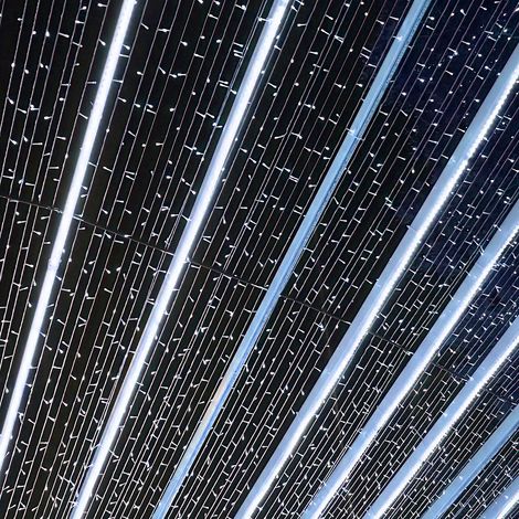 Randaco 30M 300LED 8-modo IP44 de luz de Navidad festón al aire libre jardín interior decoración para Navidad cumpleaños boda sala de estar blanco frío (1/5)