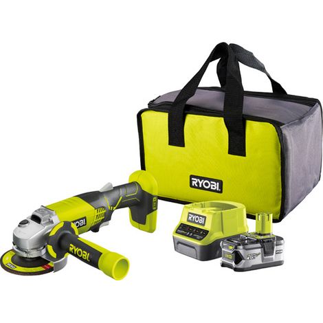 Ryobi ONE+ Angle Grinder 18V R18AG-140S 4.0Ah Kit