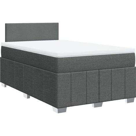 Maison Exclusive - Boxspringbett mit Matratze Dunkelgrau 120x200