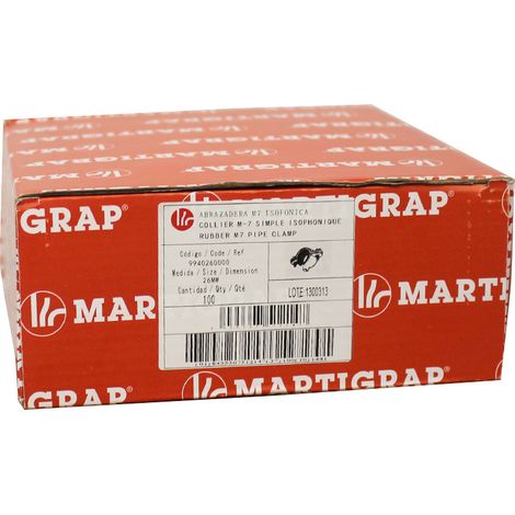 100 colliers isophonique simple M7 x 150 pour tube Ø26 - Arcanaute (1/4)