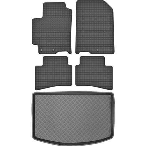 Kia Rio IV Schrägheck ab 2017 SET - Gummifußmatten + Kofferraummatte (1/5)