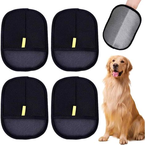 Wiederverwendbare, doppelseitige antistatische Handschuhe für die Hundepflege, zum Waschen, Entwirren und Entfernen von Hundehaaren. (1/5)
