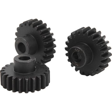 Pignon acier M1.5 8mm 22 dents avec vis M5, compatible voitures RC 1/5 1/8 1/10 - 3 pièces