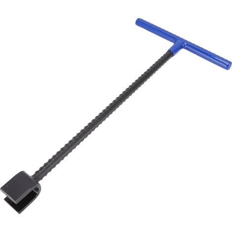 Clé polyvalente en acier pour compteur d'eau, robinetterie et vannes - Outil 4 en 1 avec poignée en T - Bleu (1/5)