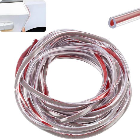 CCYKXA Transparent PVC Car Door Protector, 5M Car Edge Protection Strip, U-shaped Protector for SUVs, MPVs and Most Models, Prevents Scratches and Wear, Fits Most Models (1/5)